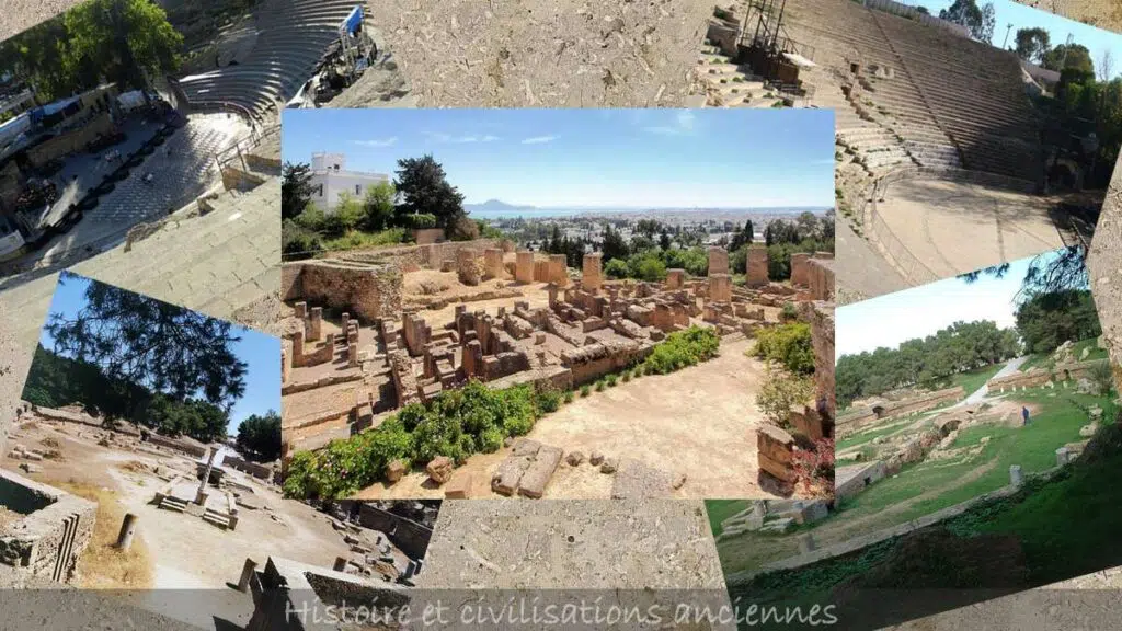 Monuments de Carthage – l’Acropole de Byrsa – le Théâtre Romain – l’Amphithéâtre de Carthage